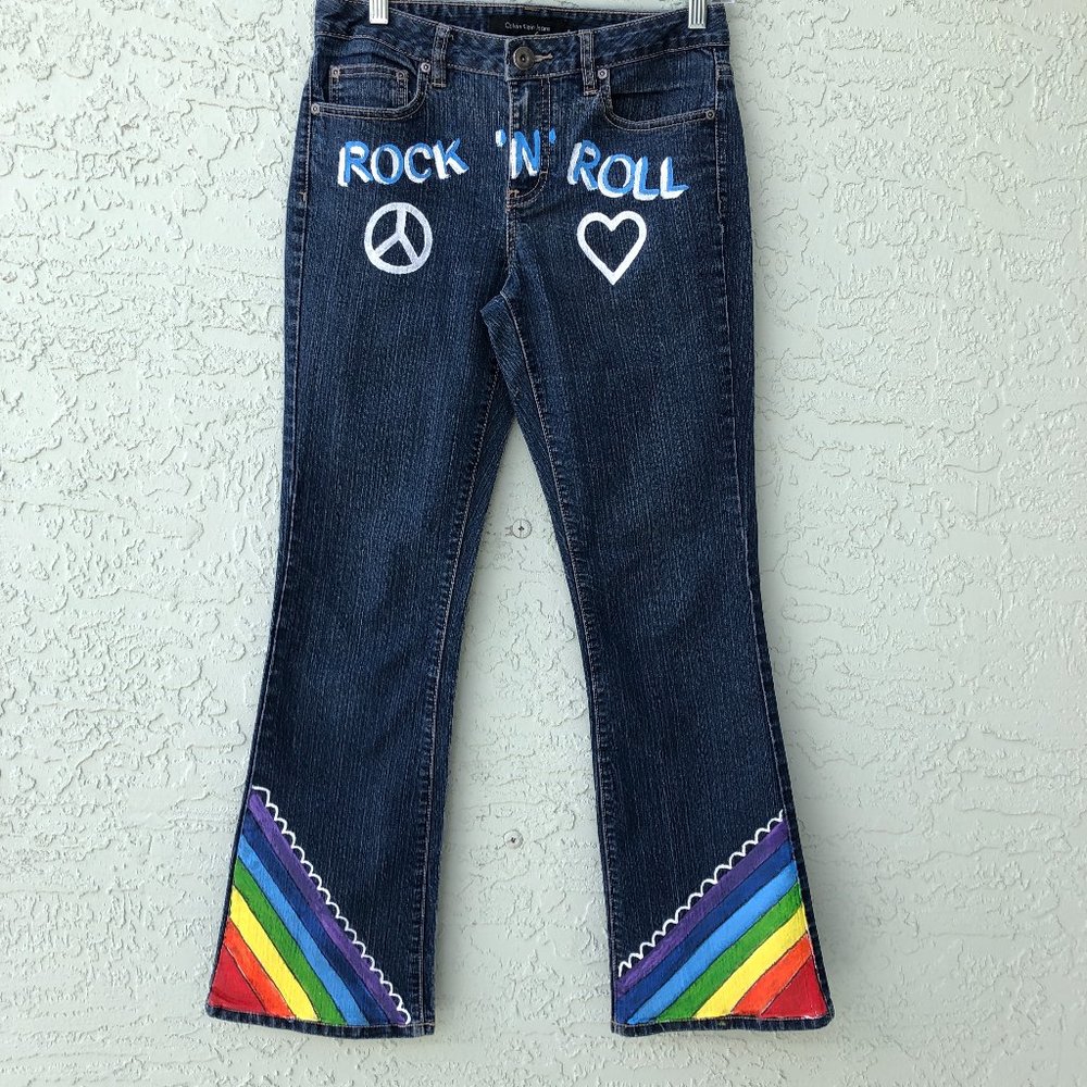 Hand Painted Jeans, Calvin  Klein Jeans